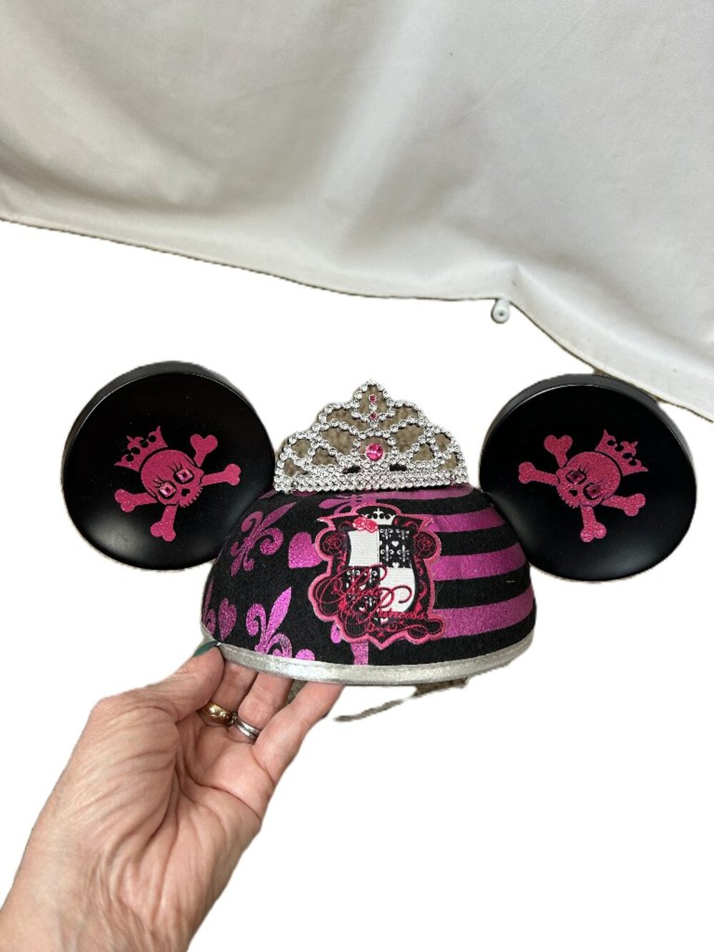Disney Parks Pirate Princess Mickey Minnie Mouse Ears Hat Crown Tierra w/ Gems